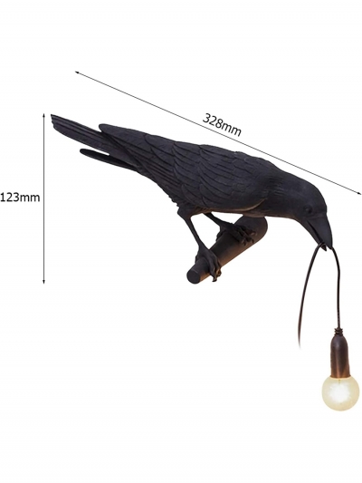 Настенный светильник в форме ворона Raven-4