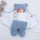 Плюшевая пеленка для новорожденных Blue Teddy